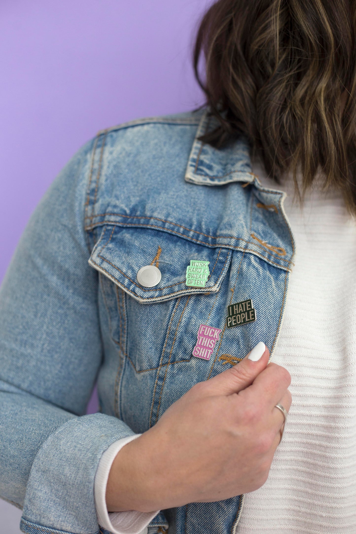 Swearing is Caring Enamel Pin