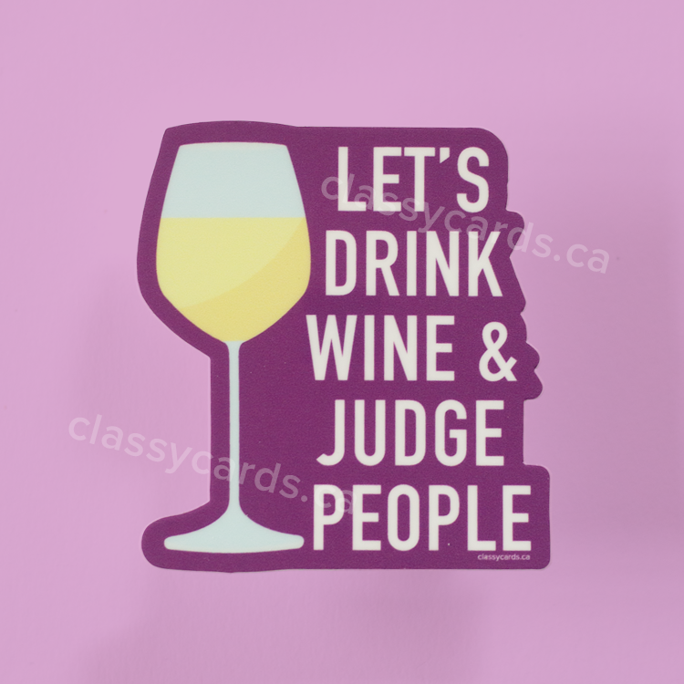 Judge People Vinyl Sticker