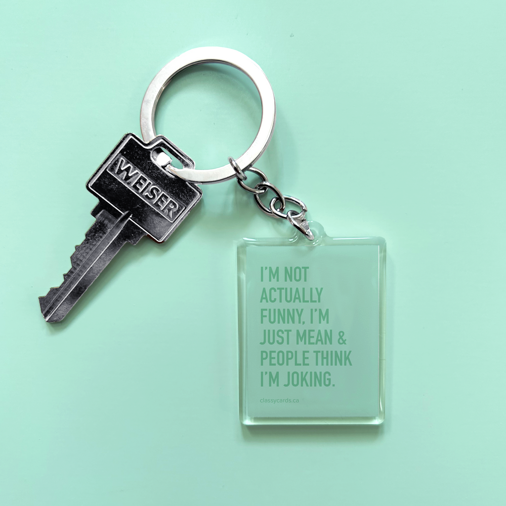 Not Actually Funny Keychain