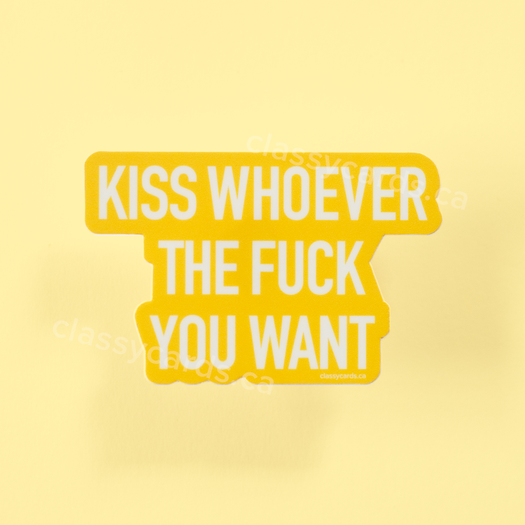 Kiss Whoever Vinyl Sticker
