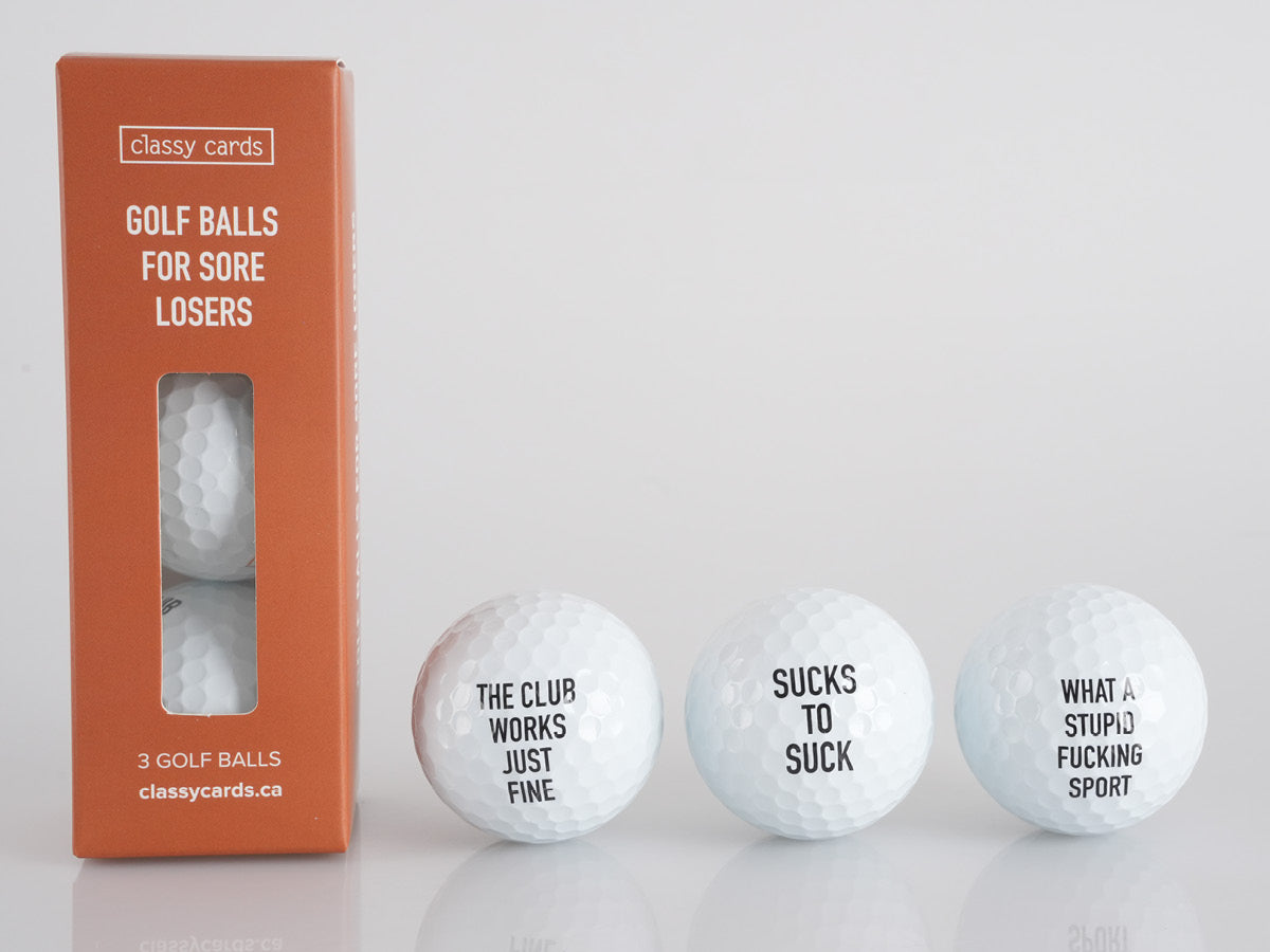 Golf Balls for Sore Losers - 3 Golf Balls