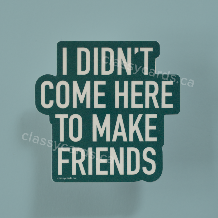 Make Friends Vinyl Sticker