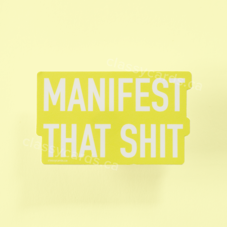 Manifest Vinyl Sticker