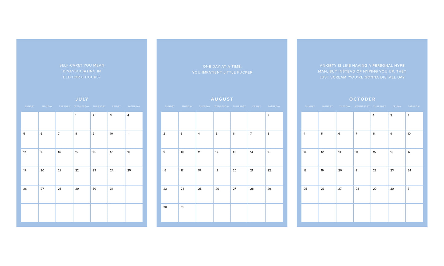 Mental Health is a Bitch 2026 Calendar