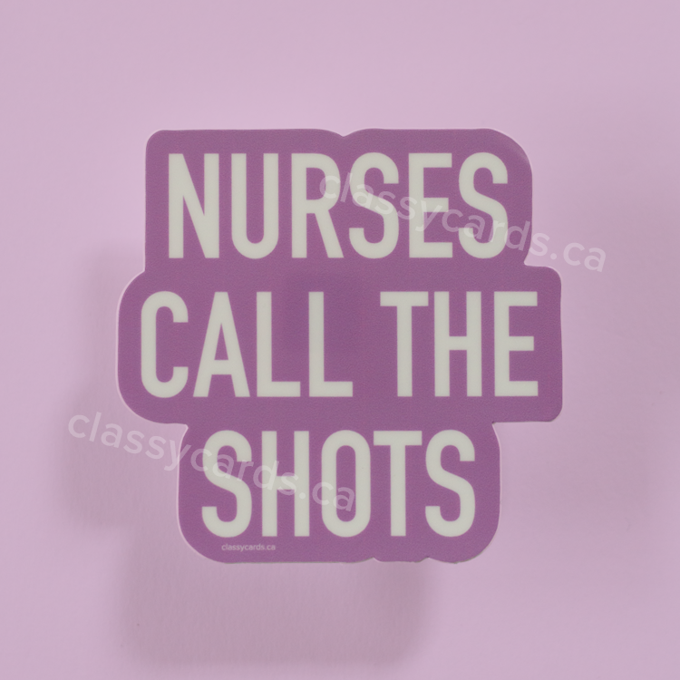 Nurses Shots Vinyl Sticker