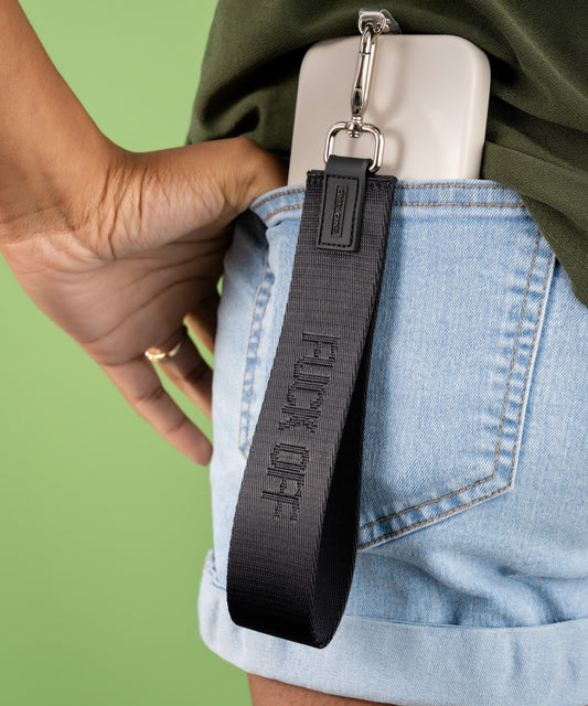Fuck Off Wristlet Keychain