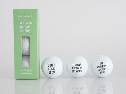 Golf Balls for Okay Golfers - 3 Golf Balls