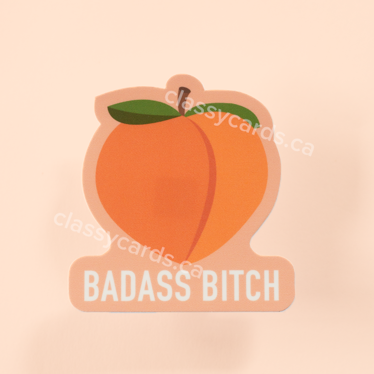 Peach Vinyl Sticker