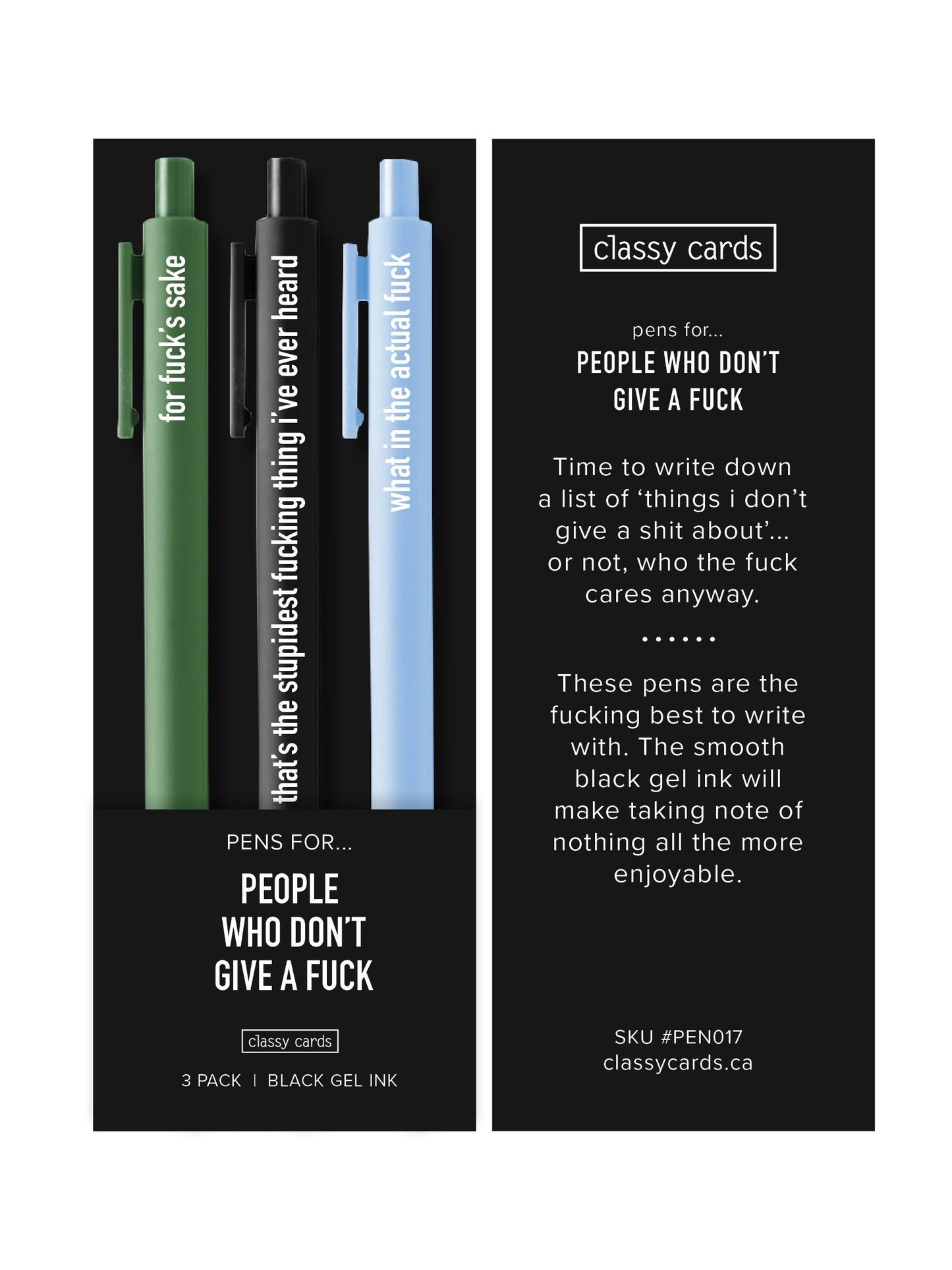 People Who Don't Give a Fuck Pens