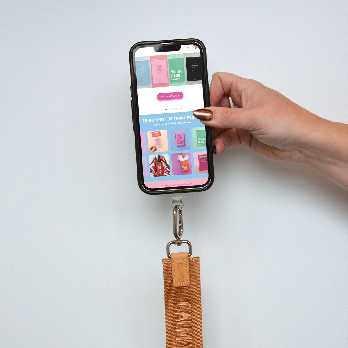 Don't Be Stupid Wristlet Keychain