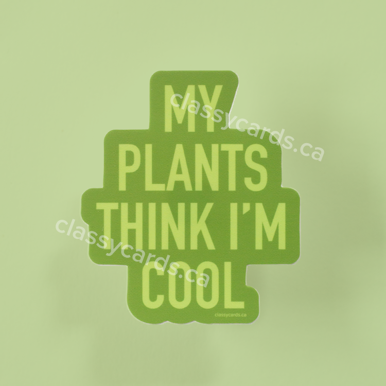 Plants Cool Vinyl Sticker