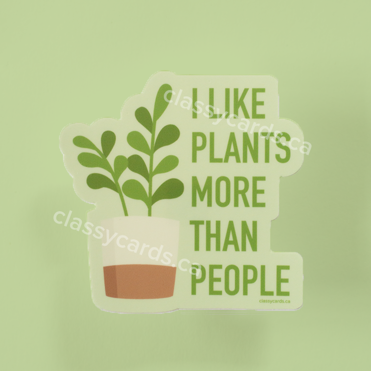 Like Plants Vinyl Sticker