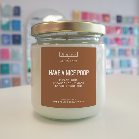 Have a Nice Poop Candle