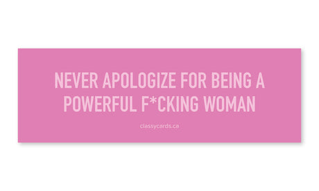 Powerful Woman Car Magnet