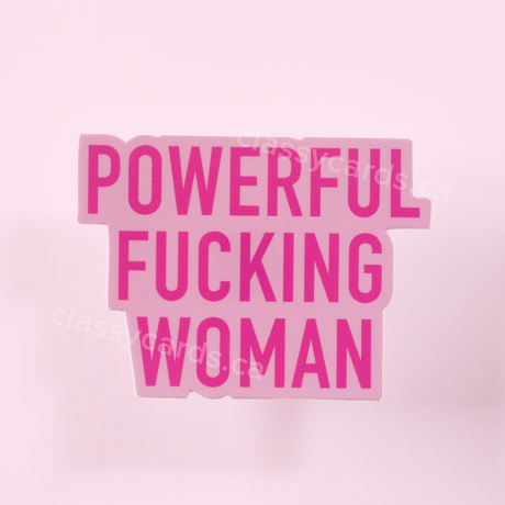 Powerful Woman Vinyl Sticker
