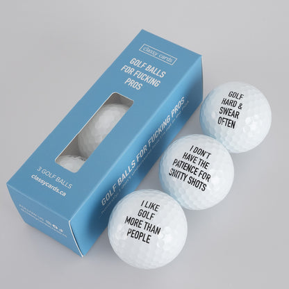 Golf Balls for Fucking Pros - 3 Golf Balls