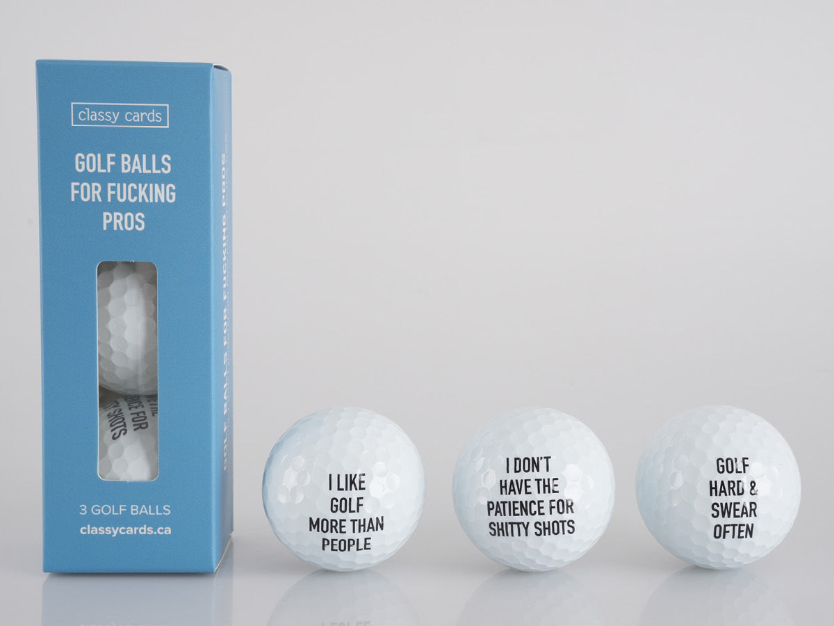 Golf Balls for Fucking Pros - 3 Golf Balls