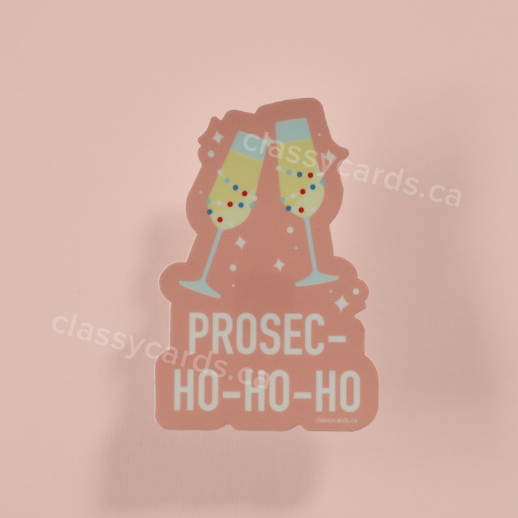 Prosec-ho-ho-ho Vinyl Sticker