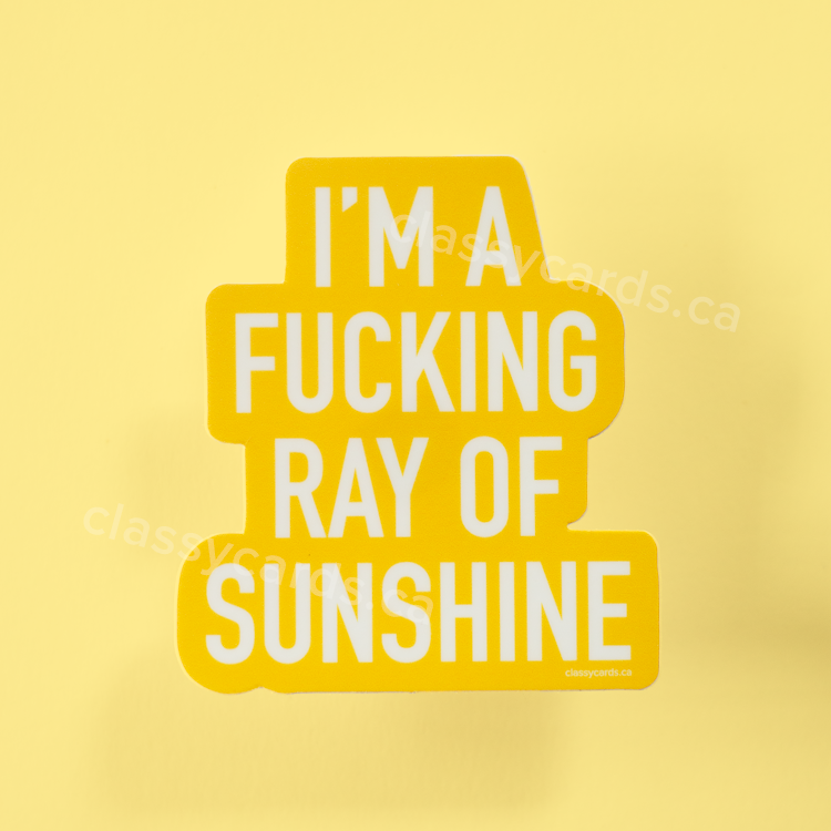Ray of Sunshine Vinyl Sticker