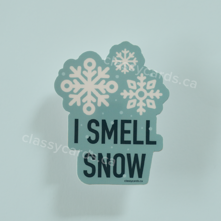 I Smell Snow Vinyl Sticker