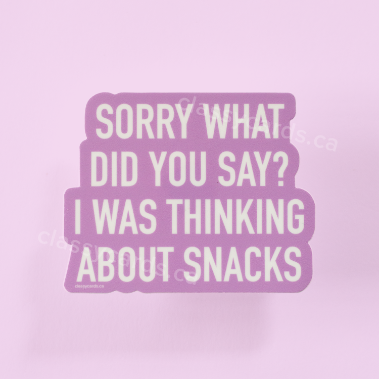 Snacks Vinyl Sticker