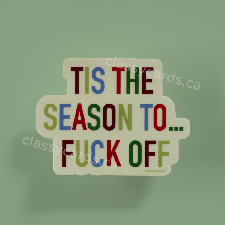 Tis the Season Vinyl Sticker