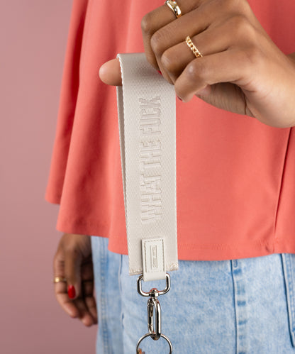 What the Fuck Wristlet Keychain