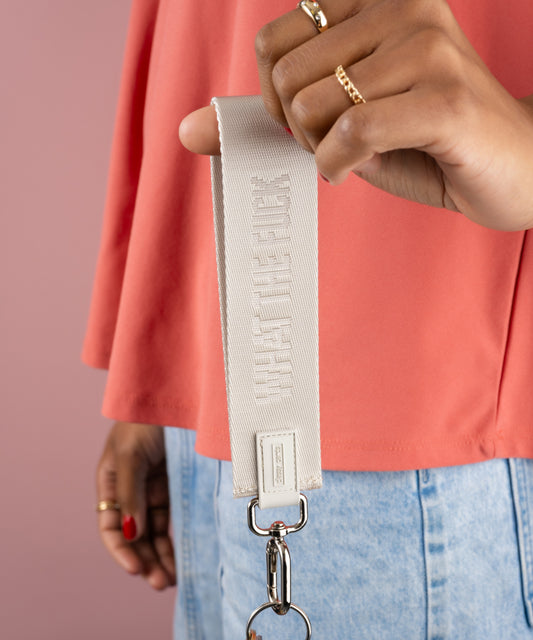 What the Fuck Wristlet Keychain