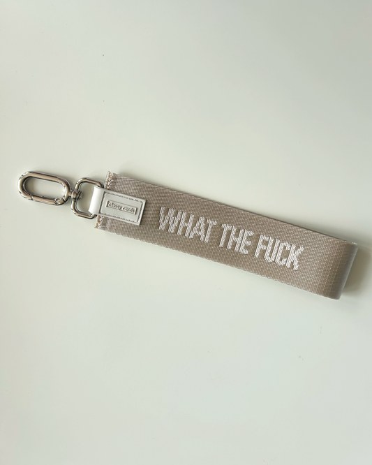 What the Fuck Wristlet Keychain