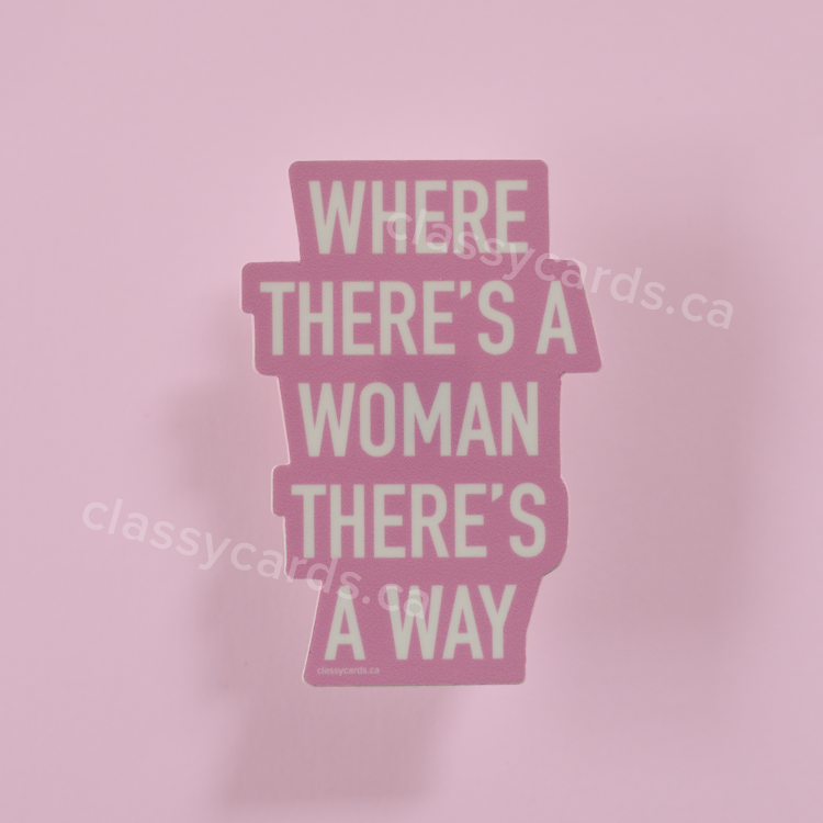 Woman Way Vinyl Sticker