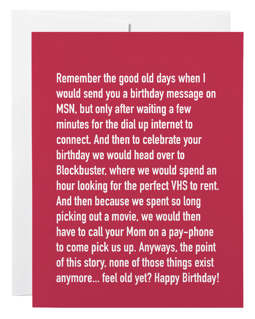 Birthday VHS - Chatty Cathy Card