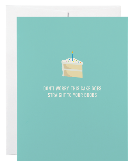 Cake Boobs Card