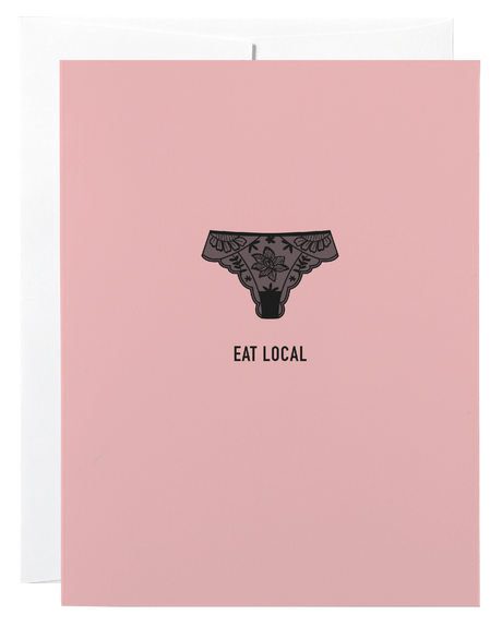 Eat Local Panties Card