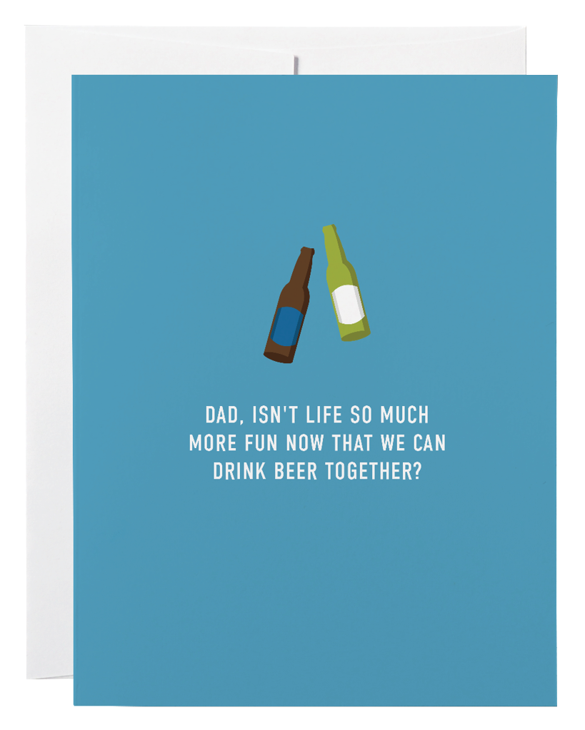 Dad Beer Together Card