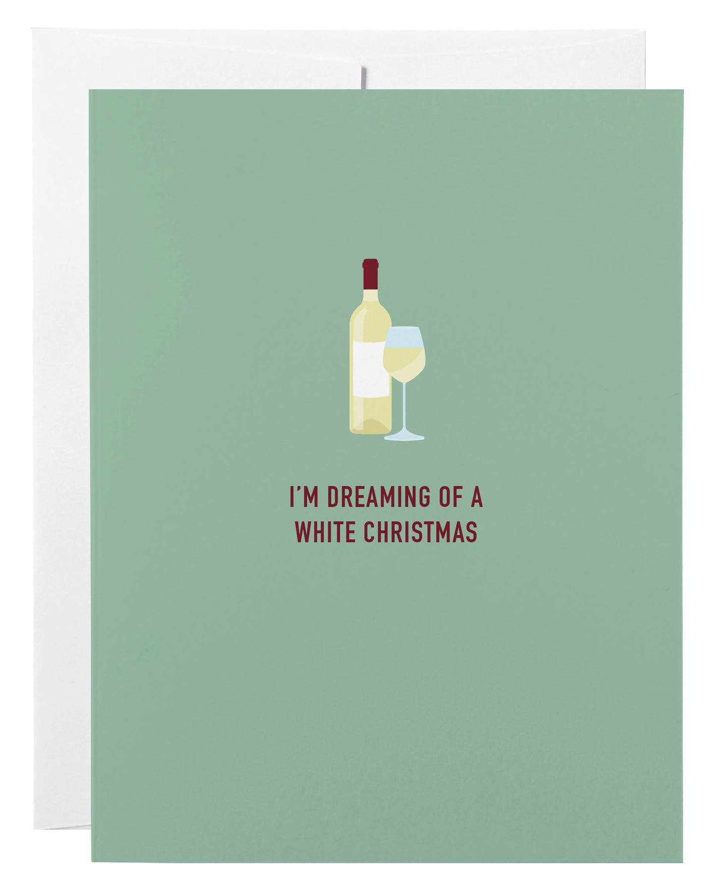 White Christmas Card