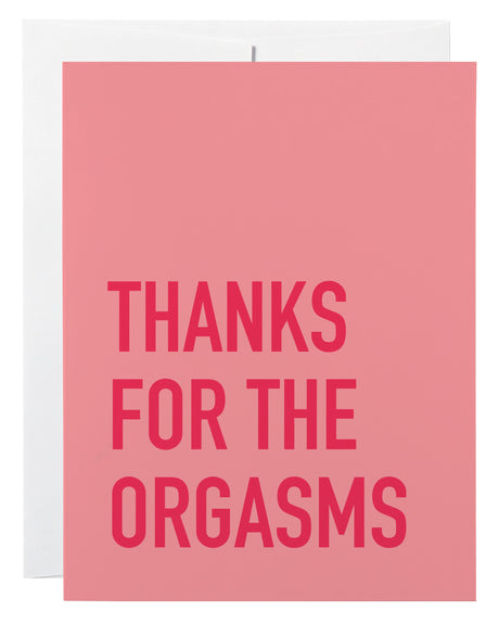 Thanks Orgasms Card