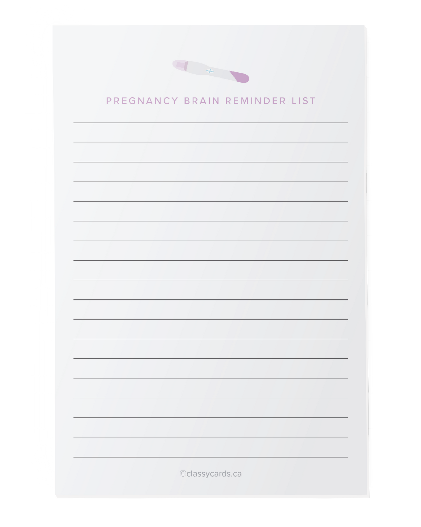 Pregnancy Notepad