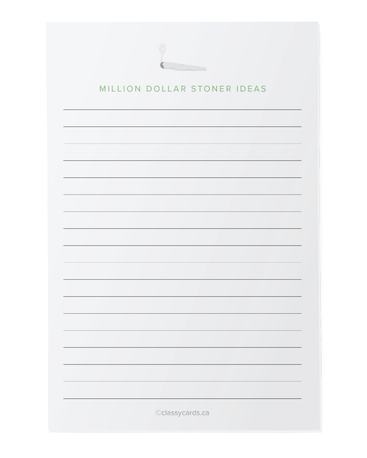 Stoner Ideas Notepad