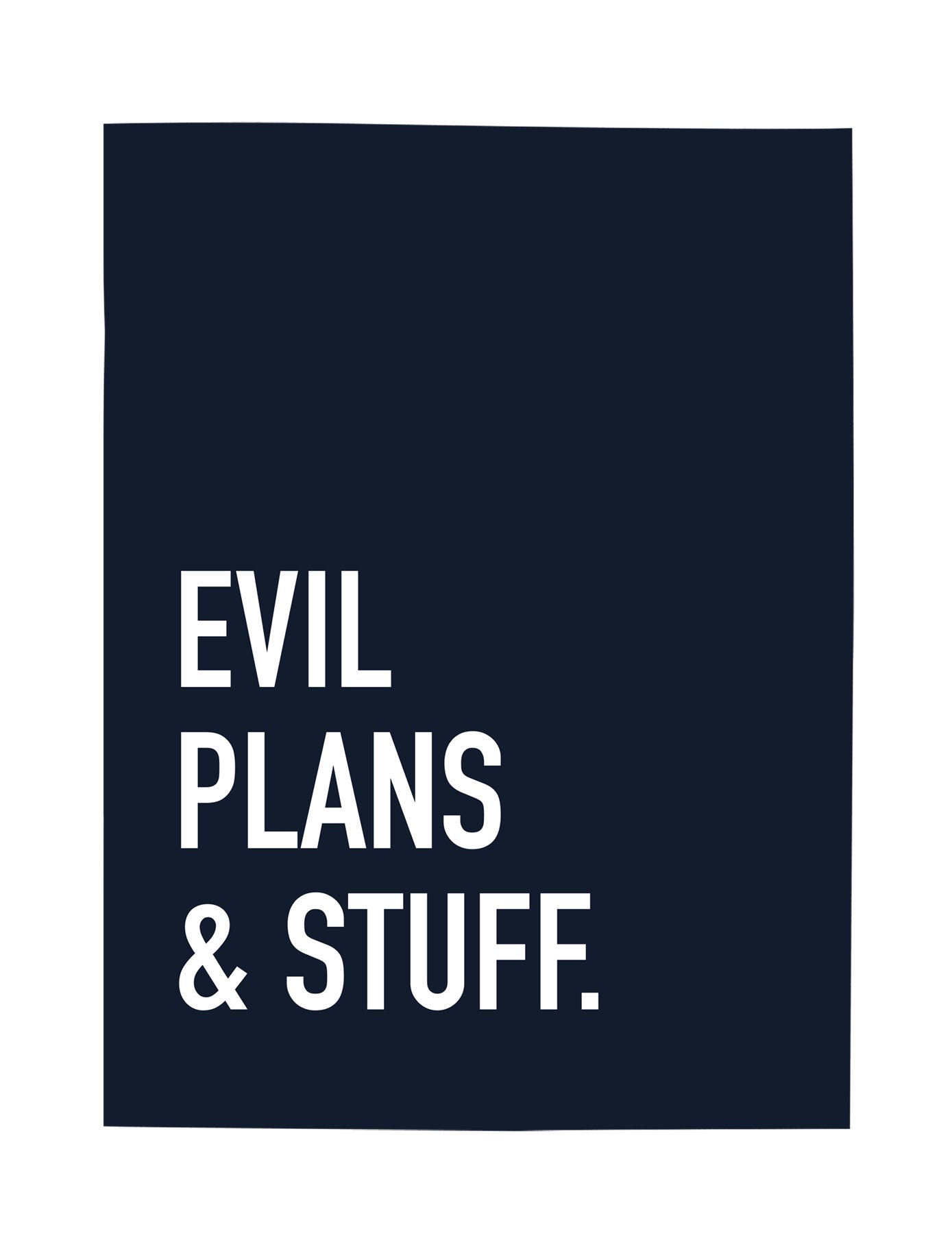 Evil Plans Pocket Notebook