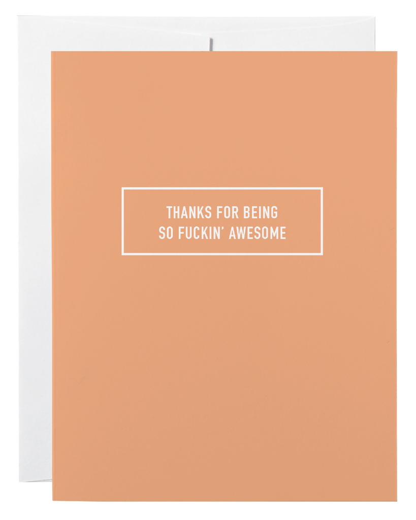 Awesome Thanks Card