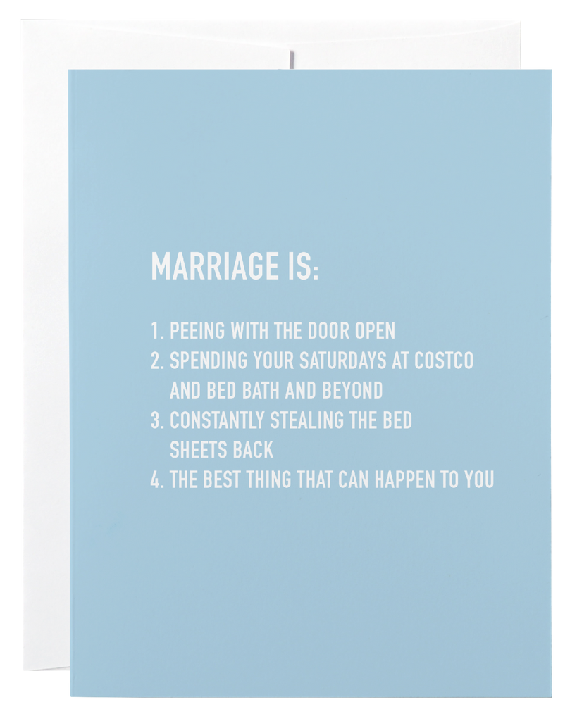 Marriage Is Card