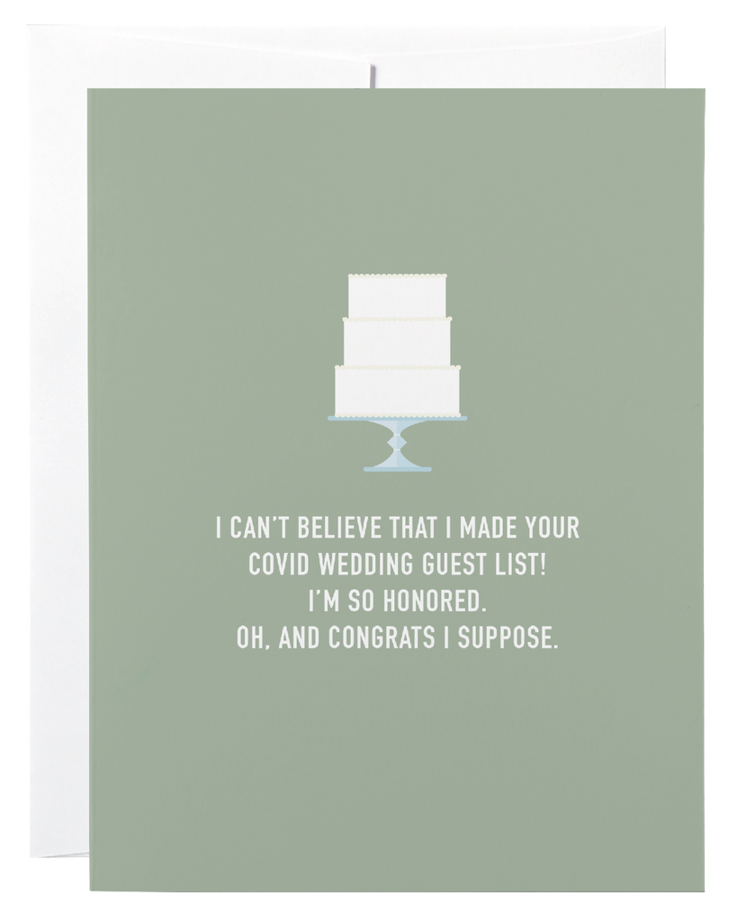 Covid Wedding Card