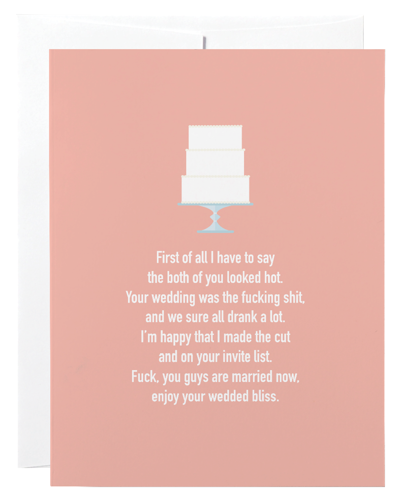 Wedding Poem Card