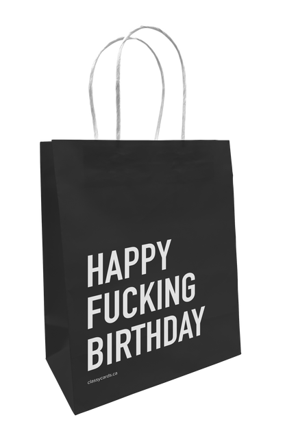 Happy Fucking Birthday Paper Bag