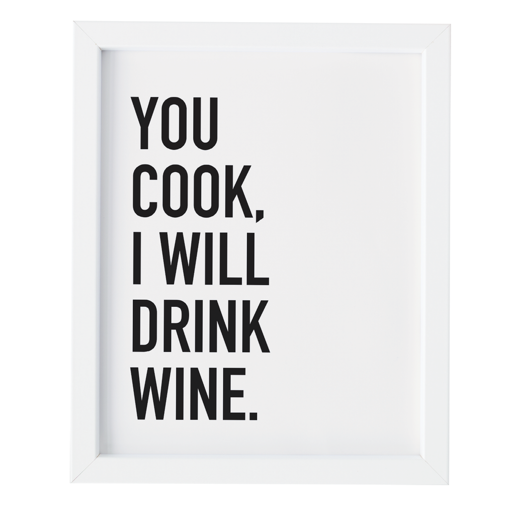 Cook Wine Art Print