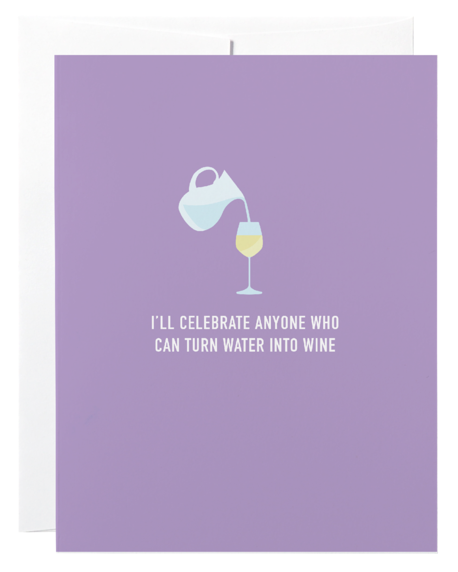 Water into Wine Card