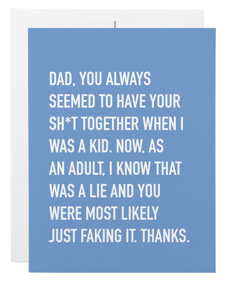 Shit Together Dad - Adult Card