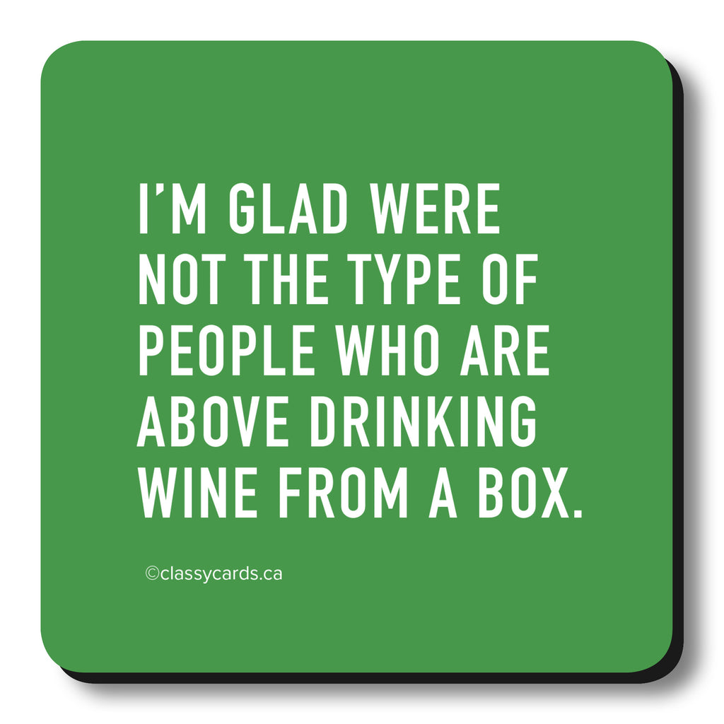 Box Wine Coaster