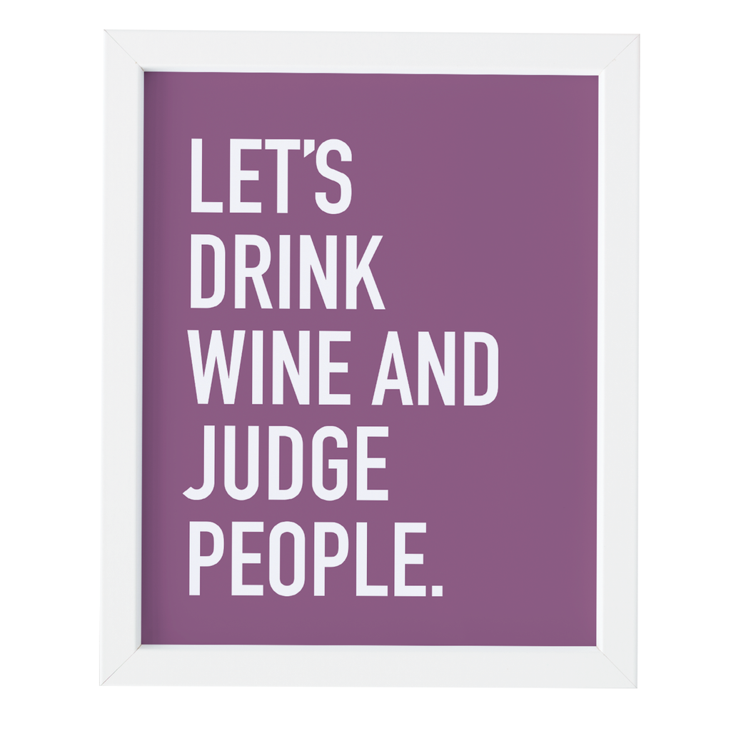 Wine Judge People Art Print