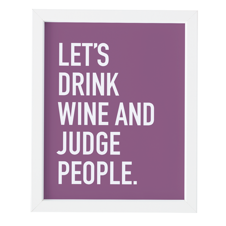 Wine Judge People Art Print